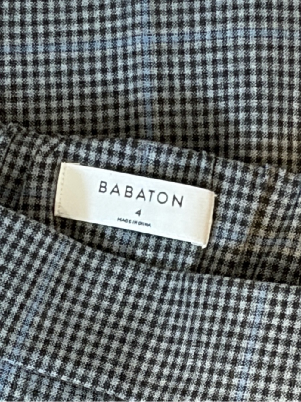 Aritzia BABATON Conan Plaid Trouser Pants Size 4 - Picture 8 of 9